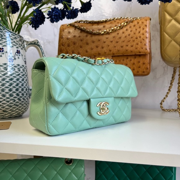 Sold RARE Chanel Pastel mini rectangle bag - Picture 7 of 17